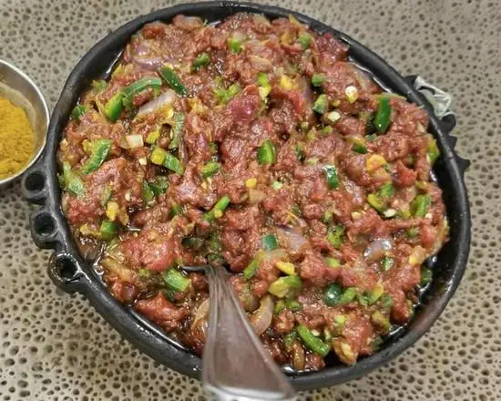 Doro wot chicken stew with hard-boiled egg at Gohe Ethiopian Restaurant Winnipeg